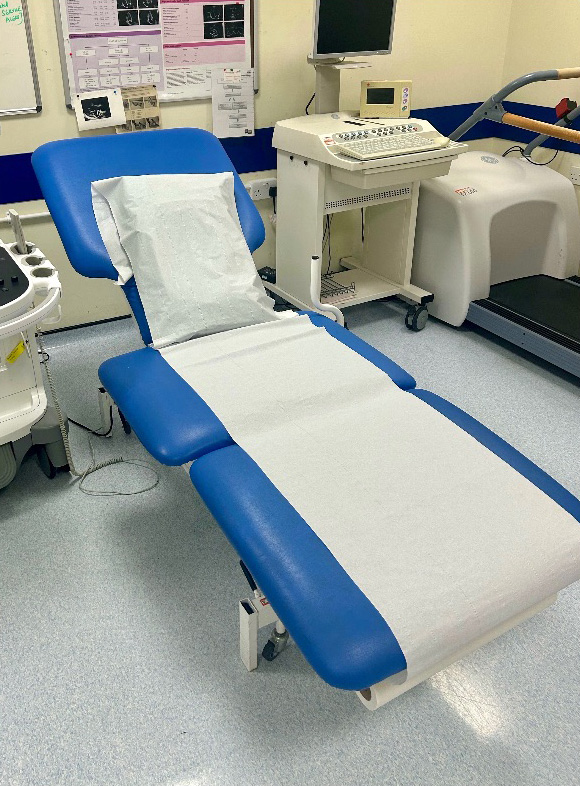 New couch for cardiac patients