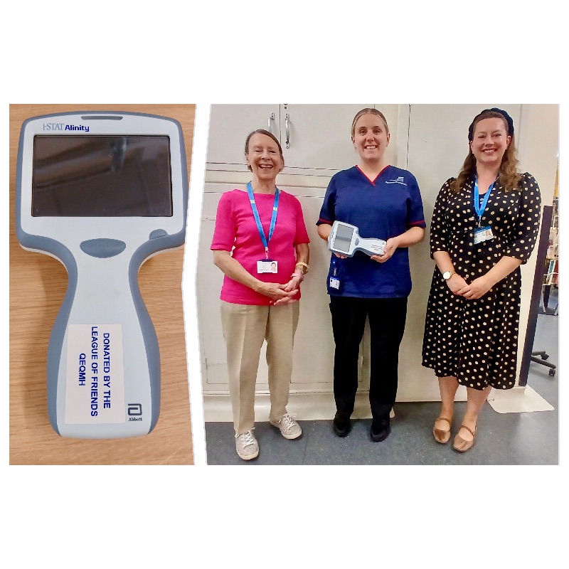 Blood Gas Analyser for Respiratory Clinics - QEQM League of Friends