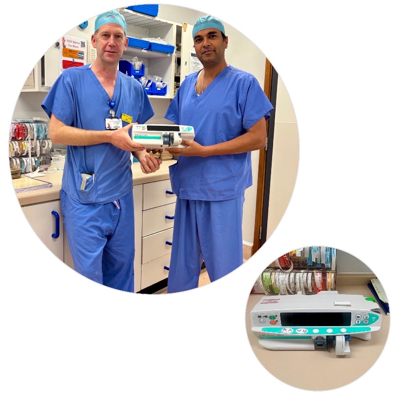 Two Intravenous Anaesthesia Pumps - QEQM League of Friends